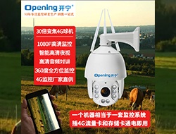 4G無線智能全彩高清球機186-牧場監(jiān)控